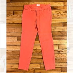 Coral mid rise pixie pants